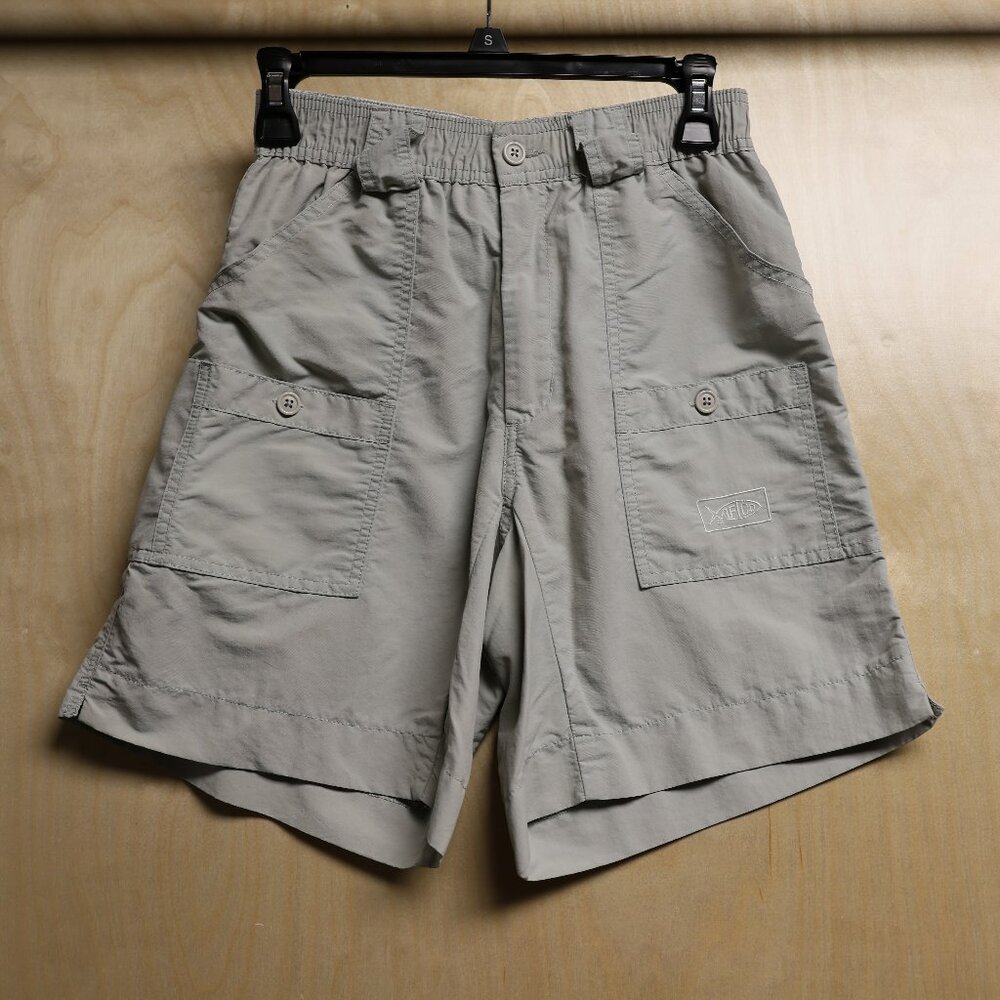 Aftco Fishing Cargo Shorts Men's Grey Sz 30